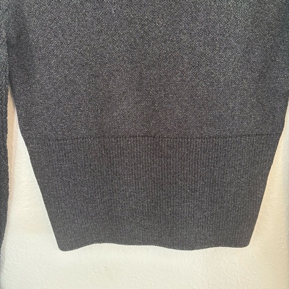 NWT Anthropologie Twofer Sweater | Charcoal Metallic | Size XXS - Picture 10 of 12